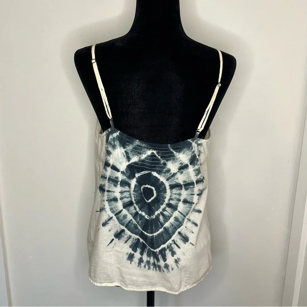 Hurley flowy green/blue and off white tye dye tank - Medium - Picture 2 of 4